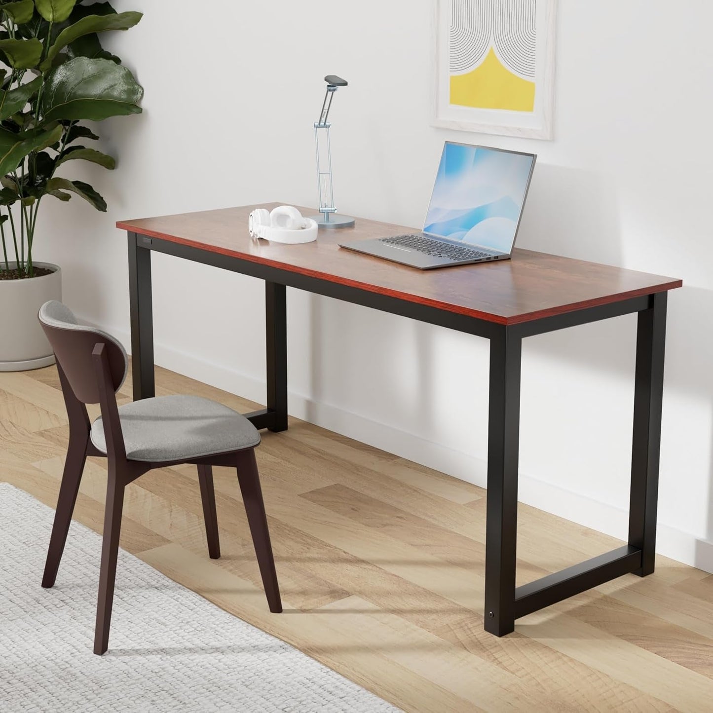 Modern 63 Inch Computer Desk for Home Office Use-1