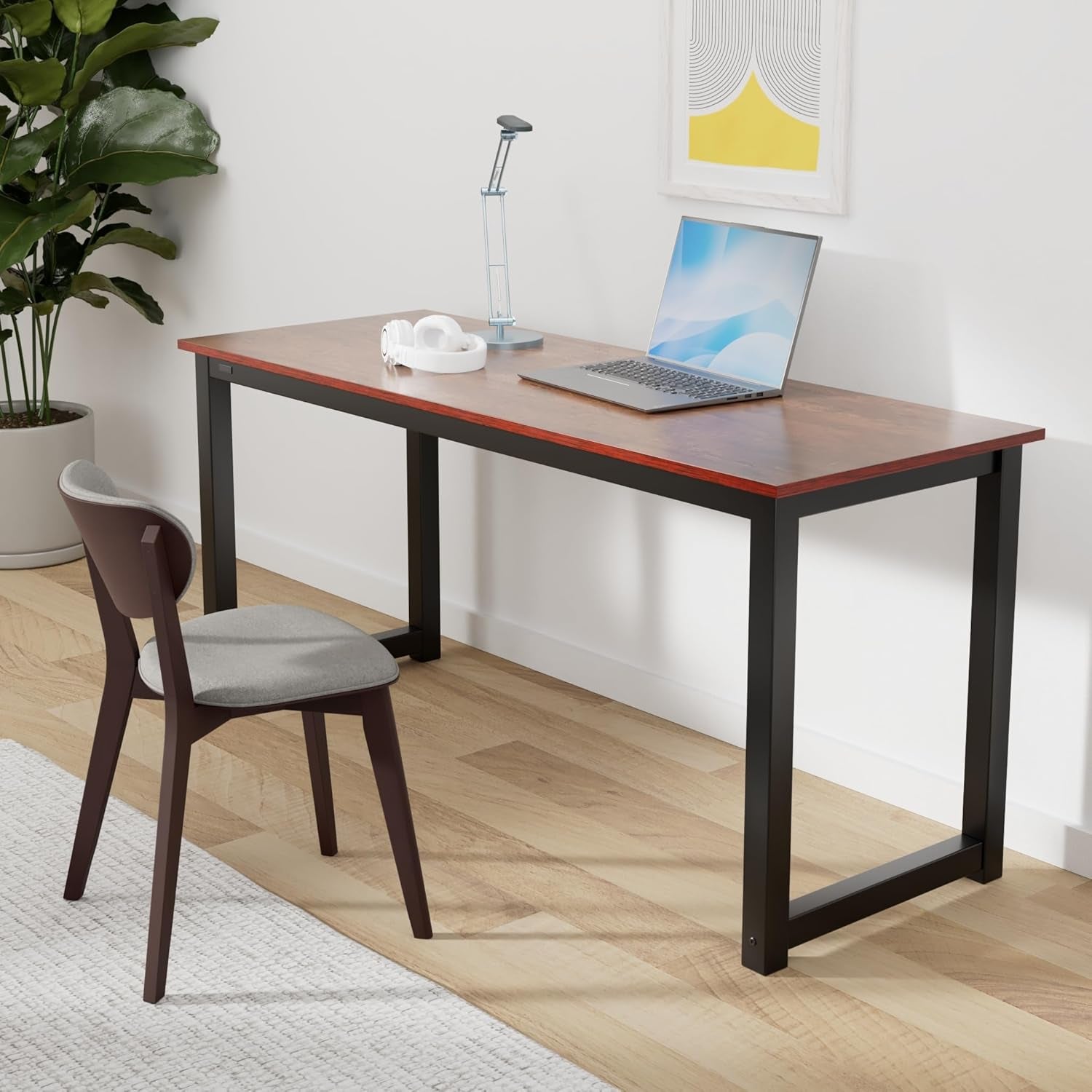 Modern 63 Inch Computer Desk for Home Office Use-1