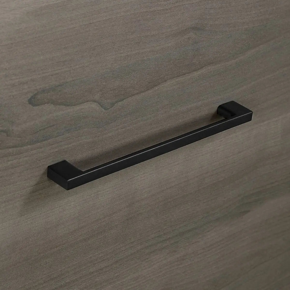 Modern Grey 2 Drawer Nightstand Cubby Storage Shelf - Nightstand