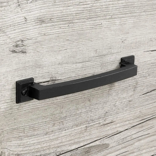 Modern Washed Pine 2 Drawer Nightstand Cubby Storage Shelf - Nightstand