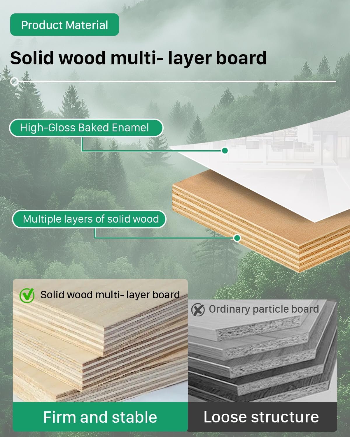 Reception Desk with Counter, Modern Reception Desk, Wooden Counter with Lockable Drawer, Suitable for Office Reception Room Lobby, Checkout Beauty Salon - L-63 * 23.6 * 39.3In-2