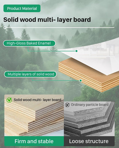 Reception Desk with Counter, Modern Reception Desk, Wooden Counter with Lockable Drawer, Suitable for Office Reception Room Lobby, Checkout Beauty Salon - L-63 * 23.6 * 39.3In-2