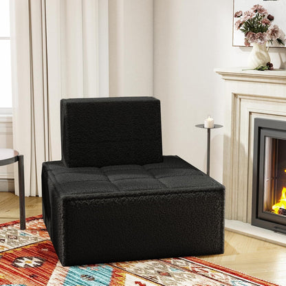 Modular Sherpa Sofa Chair for Cozy Small Spaces-0