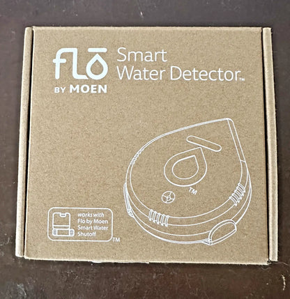 Cardboard box for Moen Flo Smart Water Leak Detector Wi-Fi enabled sensor