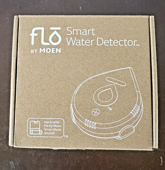 Cardboard box for Moen Flo Smart Water Leak Detector Wi-Fi enabled sensor