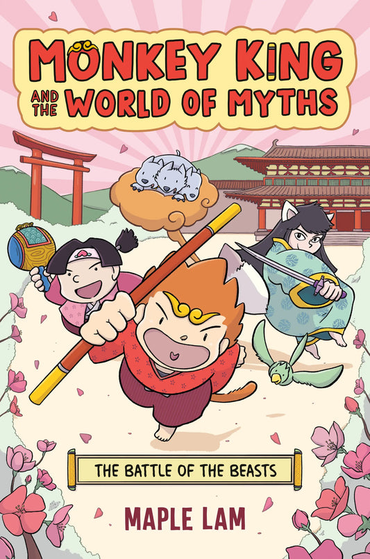 Colorful graphic novel cover featuring Monkey King and mythological characters from Japanese folklore