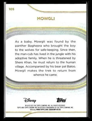 ? Mowgli — 2025 Topps Chrome Disney #105 ? - Collectible Card