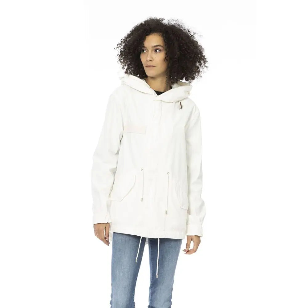 Mr&Mrs Italy White Cotton Women Parka - XXS