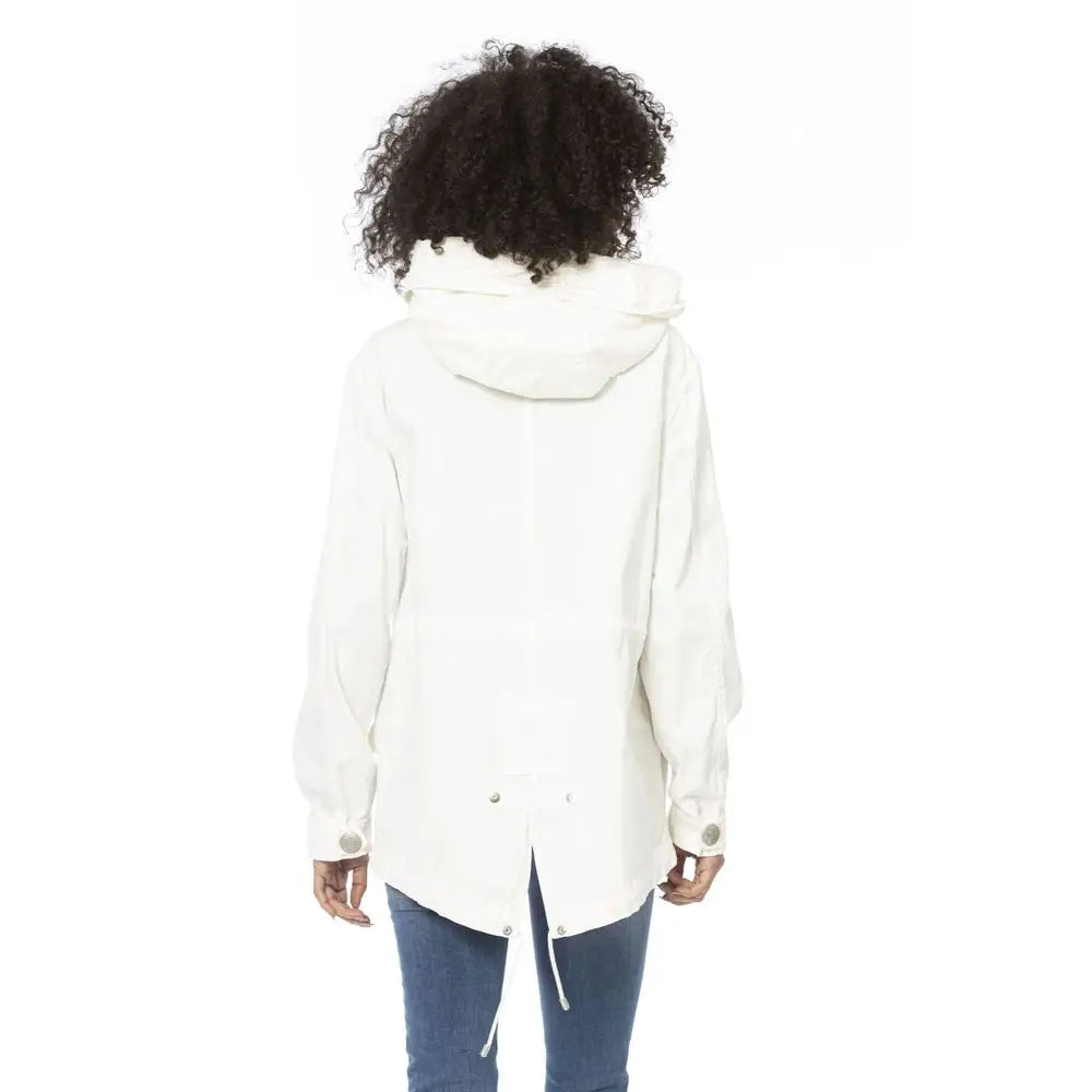 Mr&Mrs Italy White Cotton Women Parka - XXS