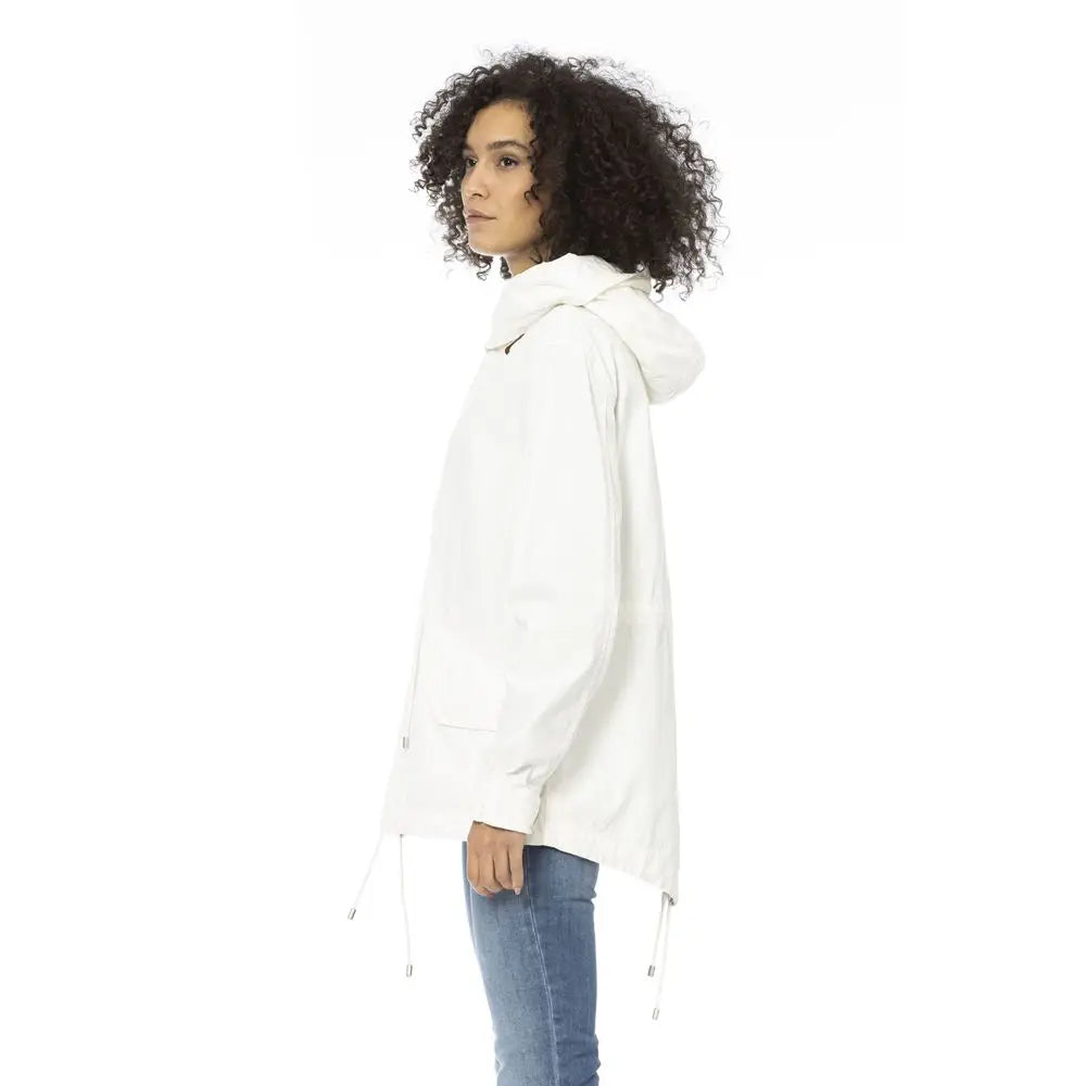 Mr&Mrs Italy White Cotton Women Parka - XXS
