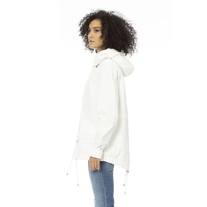 Mr&Mrs Italy White Cotton Women Parka - XXS