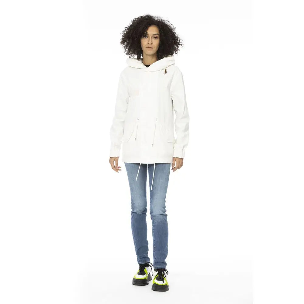 Mr&Mrs Italy White Cotton Women Parka - XXS