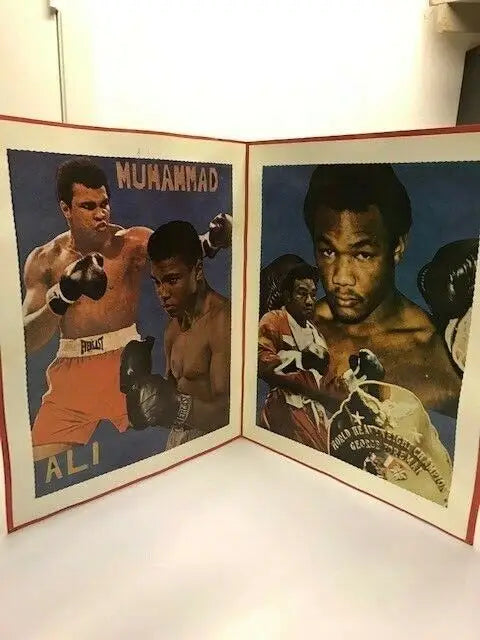 Framed boxing posters from Muhammad Ali George Foreman 1974 photo set Rumble in the Jungle