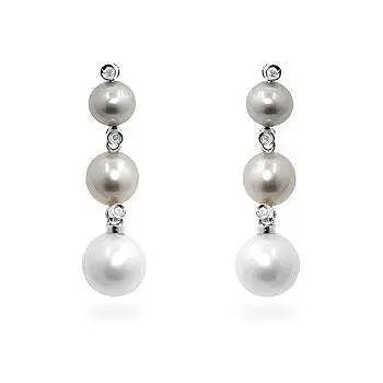 Multicolor Pearl Earrings - Earrings