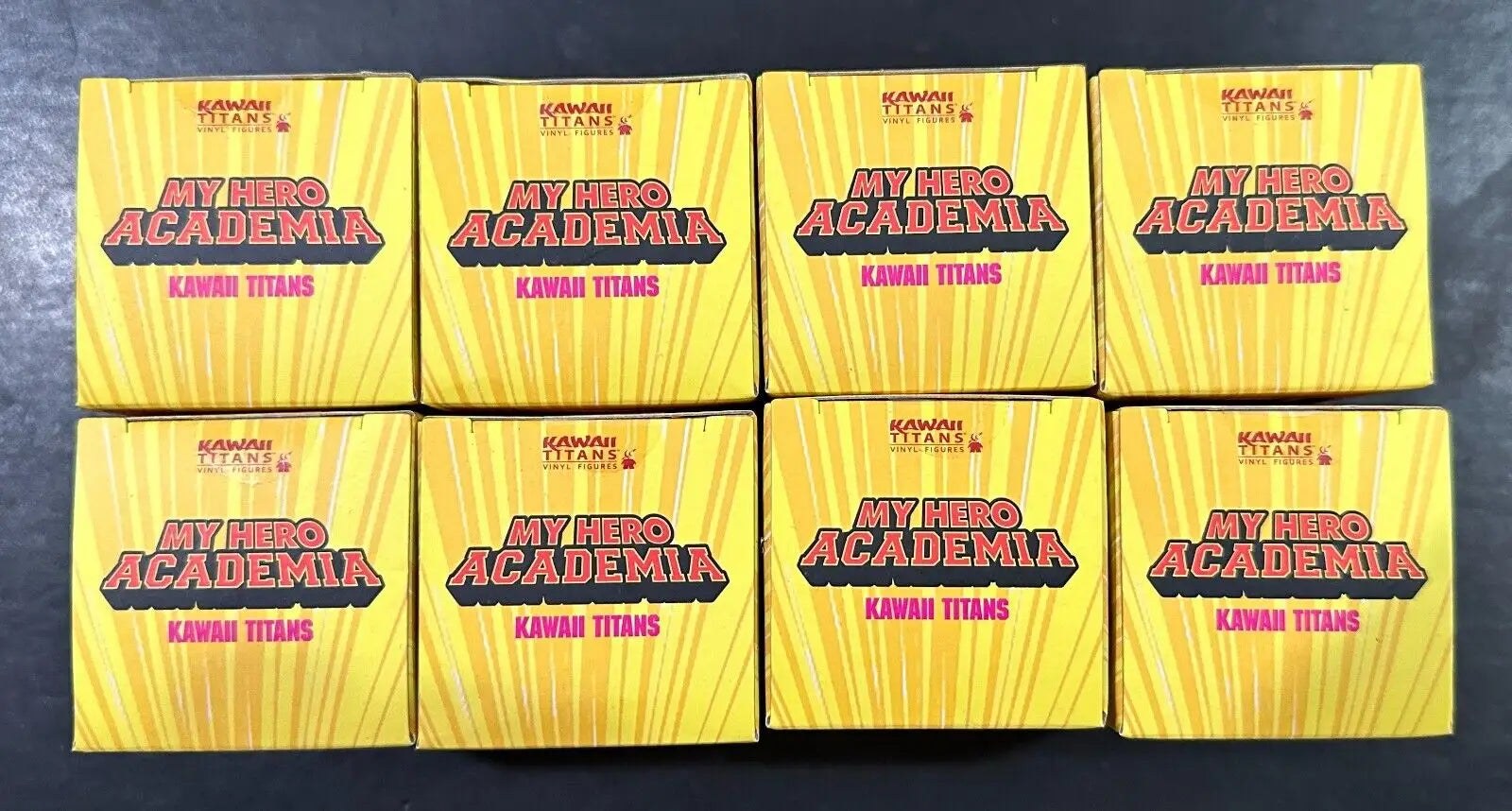 Eight My Hero Academia Titans Mini Figure Window Box Set featuring adorable characters