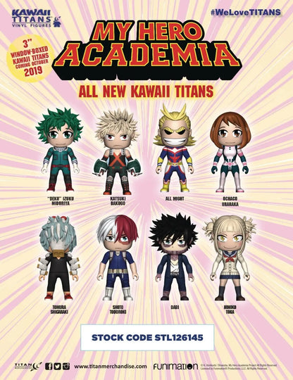 My Hero Academia Titans mini figure window box set featuring cute vinyl figures