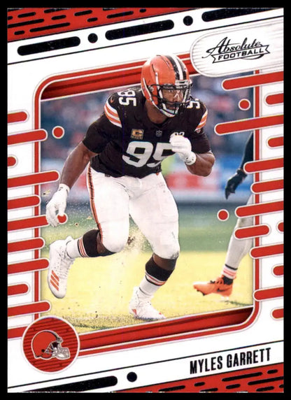 Myles Garrett football card from Panini Absolute 2024 Cleveland Browns product