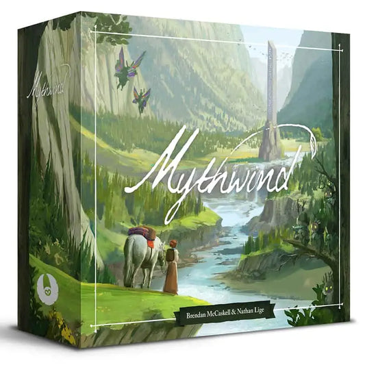 Mythwind board game box from Open Owl Studios, immersive fantasy board game