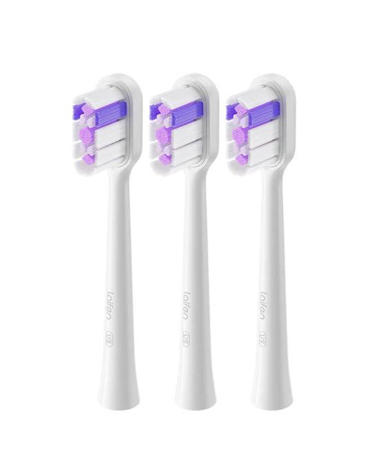 Laifen Toothbrush Head 3 Pack Replacement Toothbrush Heads for Adults Compatible with Laifen Wave Electric Toothbrush (Ultra-Whitening White)