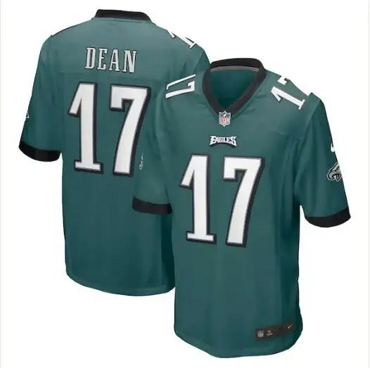 Green Philadelphia Eagles Nakobe Dean Nike Player Game Jersey with number 17