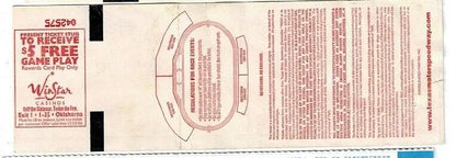 Ticket stub for NASCAR Nextel Cup Series RadioShack 500 at Texas Motor Speedway