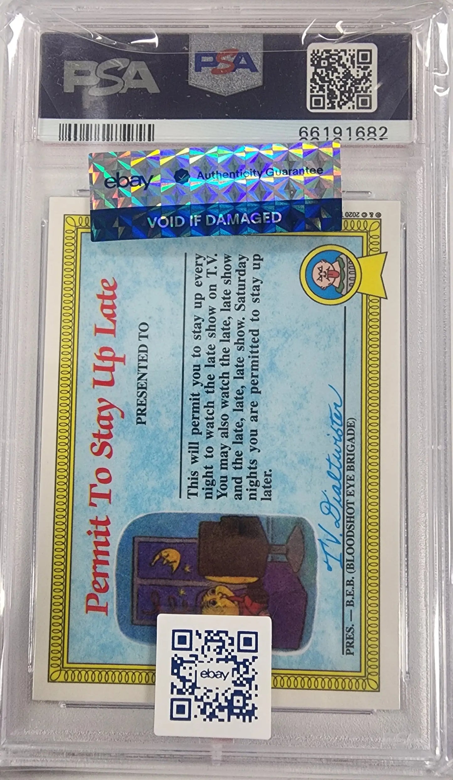 PSA 10 Gem Mint Nasty Nick 2020 Topps Garbage Pail Kids Sapphire card in case