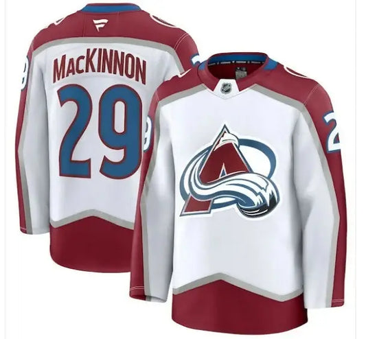 Avalanche MacKinnon Colorado Avalanche Away White Hockey Jersey product image