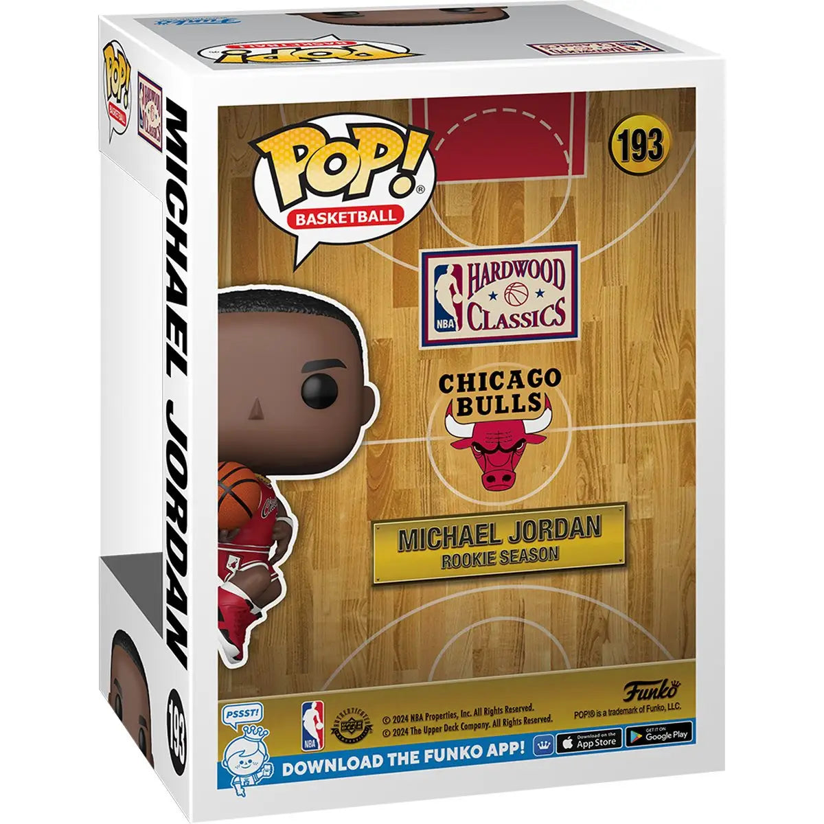 Michael Jordan Funko Pop box for Chicago Bulls Rookie Season Vinyl Figure #193