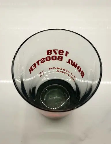 NCAA Vintage 1979 Fiesta Bowl Bowl Booster Souvenir Glass with red lettering design