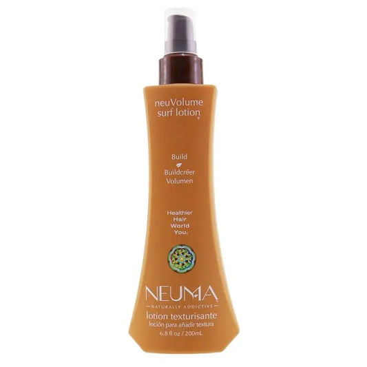 Orange Neuvolume Surf Lotion bottle with pump dispenser for texturizing hair 200ml