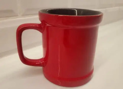 Atlanta Falcons ceramic coffee mug with red exterior and black interior NFL licensed