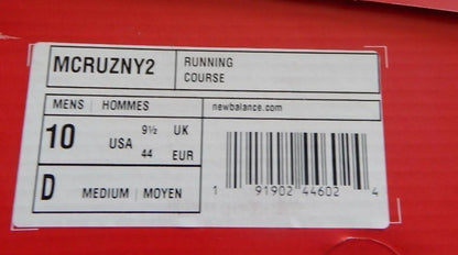 New Balance shoe box label with model size barcode for Blue Athletic Sneakers Men’s Size 10