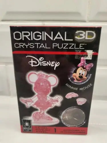 Minnie Mouse 3D Crystal Puzzle from BePuzzled Original collection displayed beautifully