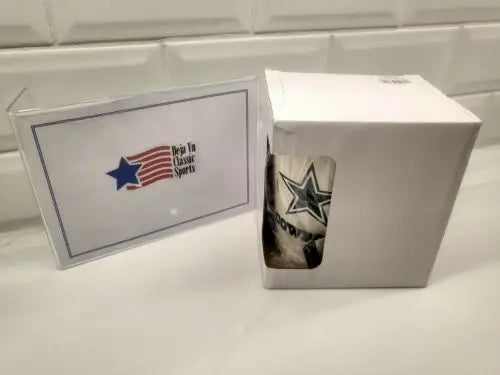 Dallas Cowboys Classic Logo Bone China Coffee Mug in box by Duck House NFL Official