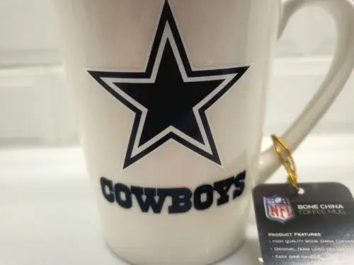 Dallas Cowboys Classic Logo Bone China Coffee Mug by Duck House NFL Official