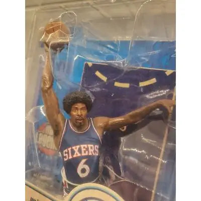 Julius Erving action figure in blue jersey from NBA McFarlane Legends Chase Variant