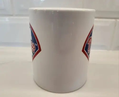 White Phillies Bell Logo Ceramic Coffee Mug for Philadelphia Phillies fans