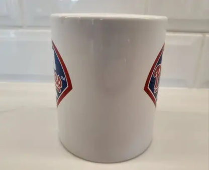 White Phillies Bell Logo Ceramic Coffee Mug for Philadelphia Phillies fans