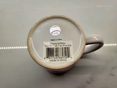 Philadelphia Phillies White Bell ceramic coffee mug featuring team logo and design
