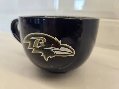 Baltimore Ravens official 15oz soup cup coffee mug for NFL fans