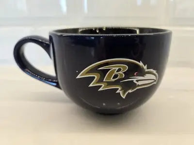 Navy blue Baltimore Ravens soup cup coffee mug officially licensed 15oz