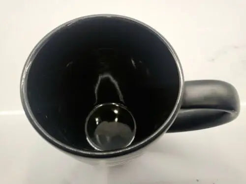 Black Bistro Logo’d Ceramic Coffee Mug featuring York Jets design with marble inside