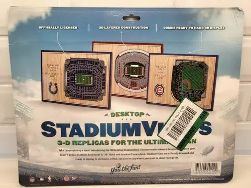 Desktop stadium views packaging of New NY Yankees 3D Wall Art Plaque featuring Yankee Stadium