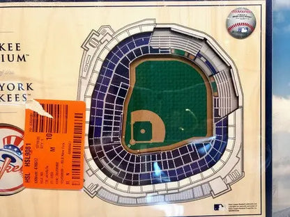 Yankee Stadium wooden model wall art plaque for New York Yankees fans