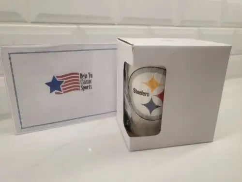 Pittsburgh Steelers licensed bone china coffee mug in a decorative box
