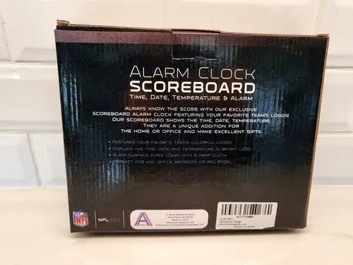 New Unopened NFL Minnesota Vikings alarm clock with LED scoreboard and time display