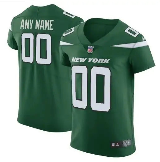 Green New York Jets Nike Vapor Untouchable Elite Custom Jersey with 00 number