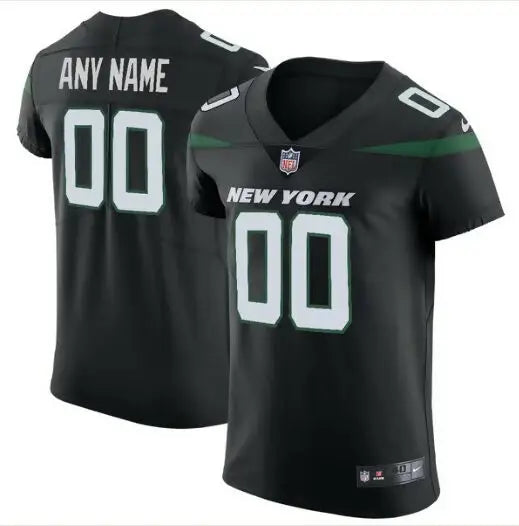 Black customizable New York Jets Nike Vapor Untouchable Elite jersey for fans