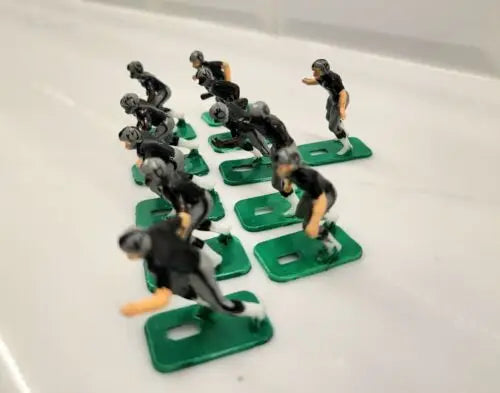 NFL 1970s Tudor 11 Oakland LA Raiders Toy Football Players with New Black Paint