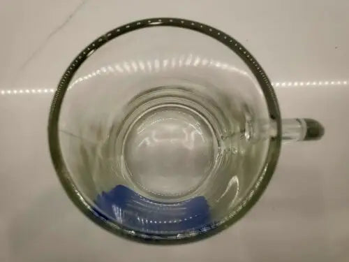 Empty glass beer mug from NFL Baltimore Colts Corrals Beer Stein 1976 edition